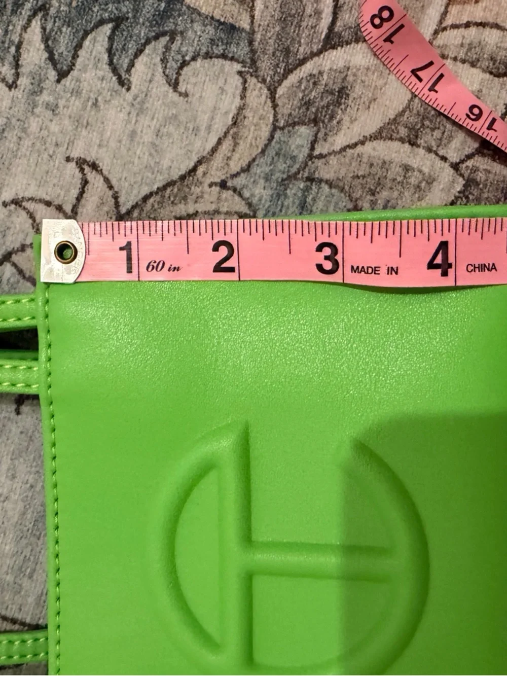 NEW! Mini Telfar Highlighter Green Tote Crossbody Bag - Picture 5 of 6
